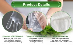500 Count Disposable Food Service Gloves – Plastic Gloves For Food