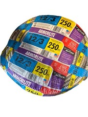 ARMORLITE 12/3 X 250ft CU MC : Metal Clad Armored Cable Black White Red
