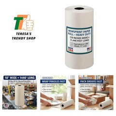 Packing Paper Roll 18″ x 1400ft 1,000 Sheets 17″ Equivalent – Newsprint Paper…