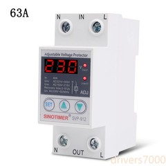 SVP-912 40A 63A 80A 220V Adjustable Over and Under Voltage Protective Device