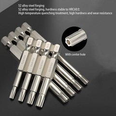 Torx Long Magnetic Impact Rated Screwdriver Drill Driver Bits T5-T40 PROFESSIONA