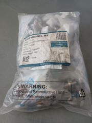 25 NEW AMPHENOL 172106 N-TYPE BULKHEAD 50 OHM RF CONNECTORS FREE SHIPPING