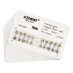 20 Paquetes Brackets de ortodoncia dental Mini Roth 0.022 Ganchos 345 AZDENT