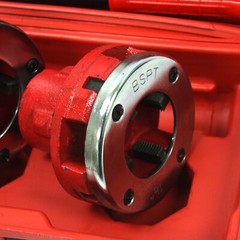 2pc BSPT PLUMBING HAND RATCHET PIPE THREADER 1-1/2″ & 2″ DIE HEAD ALLOY DIES