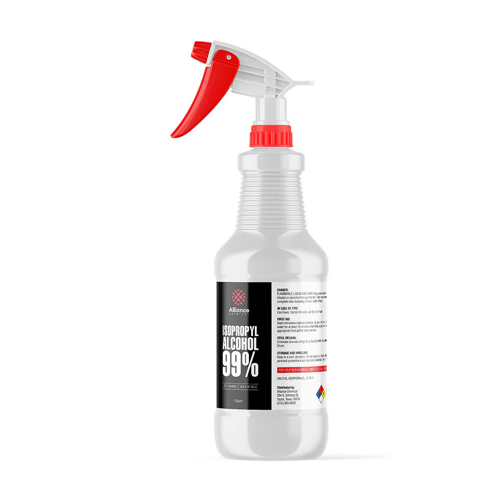 Isopropyl Alcohol 99% – Technical Grade – 1 Quart Spray