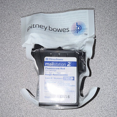 Pitney Bowes mailstation 2 Fluorescent Red Ink Cartridge 797-M