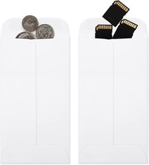 Pack of 100 Recycled 3.5×6.5 Money Envelopes – Secure Storage for Small Items
