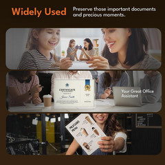 Uinkit 3.5Mil Heavy-Duty 100 Pack Menu Laminating Pouches, 11.5″x17.5″ Sheets fo