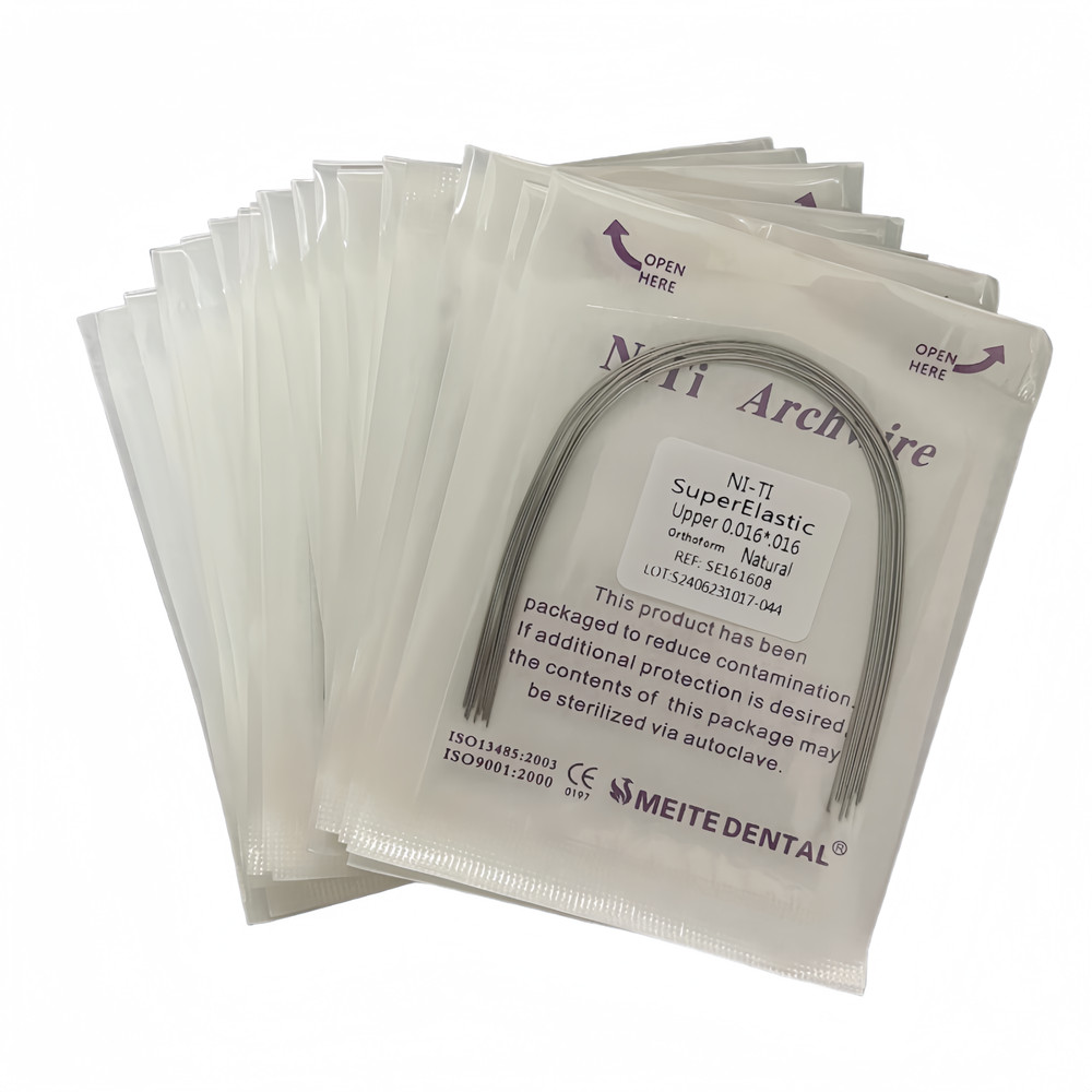 100pcs Dental Orthodontic Arch Wire Super Elastic Niti Rectangular Natural Form