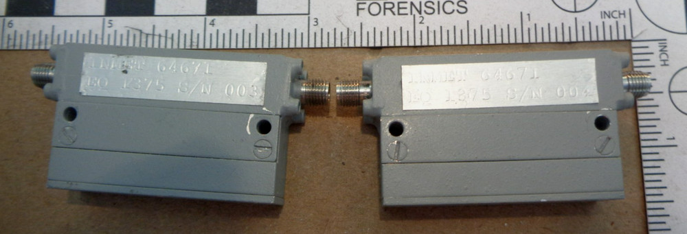 One INMET EO 1375 SMA RF Attenuator? or Filter? or ??