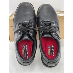 Skechers Work Shoes Mens 12 Black Relaxed Fit Memory Foam Slip Resistant – Good