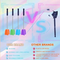 4 Pcs Resin Mixer Paddles for Resin Drill Epoxy Mixer Attachment Paint Stirrer