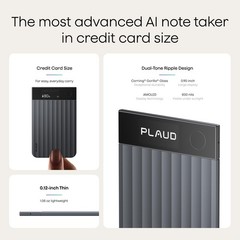 Plaud Note Pro AI Voice Recorder, Transcribe & Summarize with AI, App Black