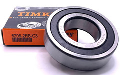 NEW (2PACK)TIMKEN 6206 2RS C3 DEEP GROOVE BALL BEARING, RUBBER SEALED 30x62x16mm