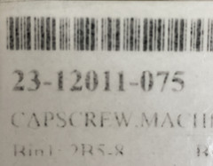23-12011-075 FREIGHTLINER SCREW – CAP, MACHINE, TORX HEAD, 1/4 – 20UNC X 0.75 IN