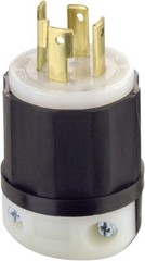 Leviton 30A 480V 3-Phase NEMA L16-30P Locking Plug, Industrial Grade