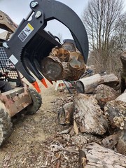 NEW Skid Steer Heavy Duty 78″ Log Brush Clam Grapple Kubota Bobcat CAT Case IL