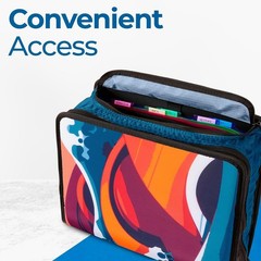 Mighty Zip Tab School Zipper Binder | 3-Inch O-Rings, 600-Sheet Capacity, 5-S…