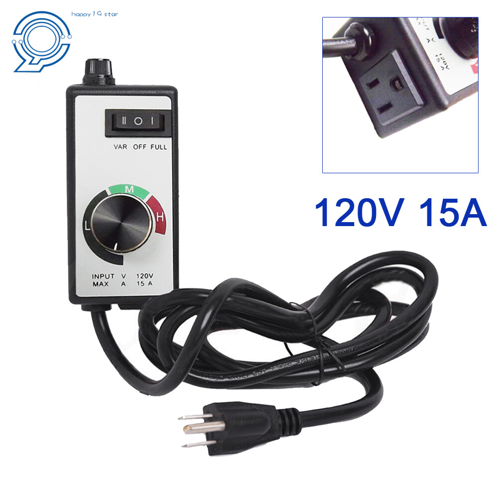 Universal Speed Controller Router Fan Variable Electric Motor Rheostat AC 120V