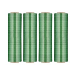 4 RLS Cast Narrow Banding Stretch Wrap 18″ x 1500′ 63 Ga Tint Green Shrink Film