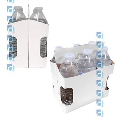 10ct 6-Pack Cardboard Tall Bottle Carriers, 12-16oz Bottles Water, Beer, Soda