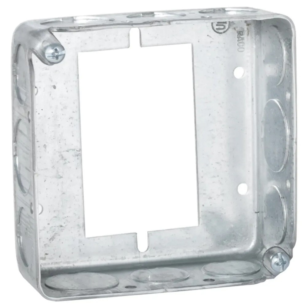 Hubbell Raco 187 4 in. Square Electrical Box Extender, 1-1/2 in. Deep