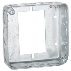 Hubbell Raco 187 4 in. Square Electrical Box Extender, 1-1/2 in. Deep