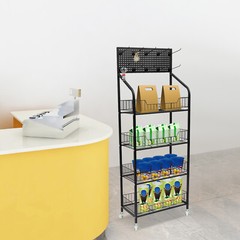 4 Tier Retail Snack Candy Display Rack Stand Basket Holder Display Organizer
