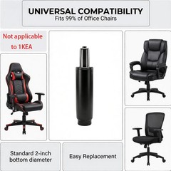8.5 Inches-10.9 Inches Office Chair Cylinder Parts, 2,4in Stroke,Heavy Duty 1…