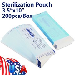200 3.5″ x 10″ Self-ing Sterilization Pouches for Autoclave SA
