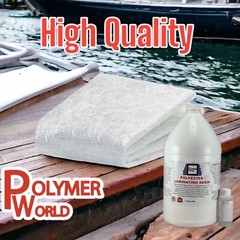 Fiberglass Repair Kit 1 Gal of Polyester Resin 1.5x50x5 Yard Chopped Strand Mat