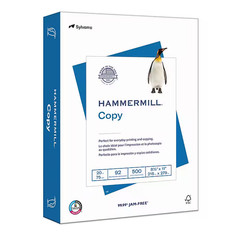 Hammermill Copy Plus Paper 8.5×11 20lb 92 Bright Letter 5000 Sheets 1 Carton
