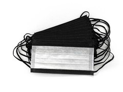 Face Mask Non Medical Surgical Disposable Protective 3 Ply Mouth Cover Black