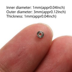 100Pcs 681ZZ Mini Ball Bearings, 1x3x1mm Metal Shield for Models & Tools