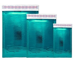 3 Sizes, 4×8, 6X10, 8X12 Assorted Combo Pack Padded Metallic Bubble Mailers Poly
