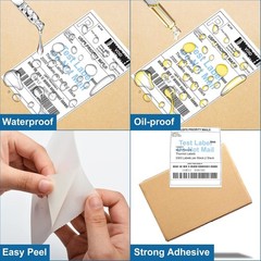 100 4 x 6 Thermal Labels – Perforated & Compatible for Shipping Needs