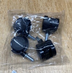 New – 4 Piece Swivel Casters 1.25 Inch Nylon 360 Degree Caster Wheels