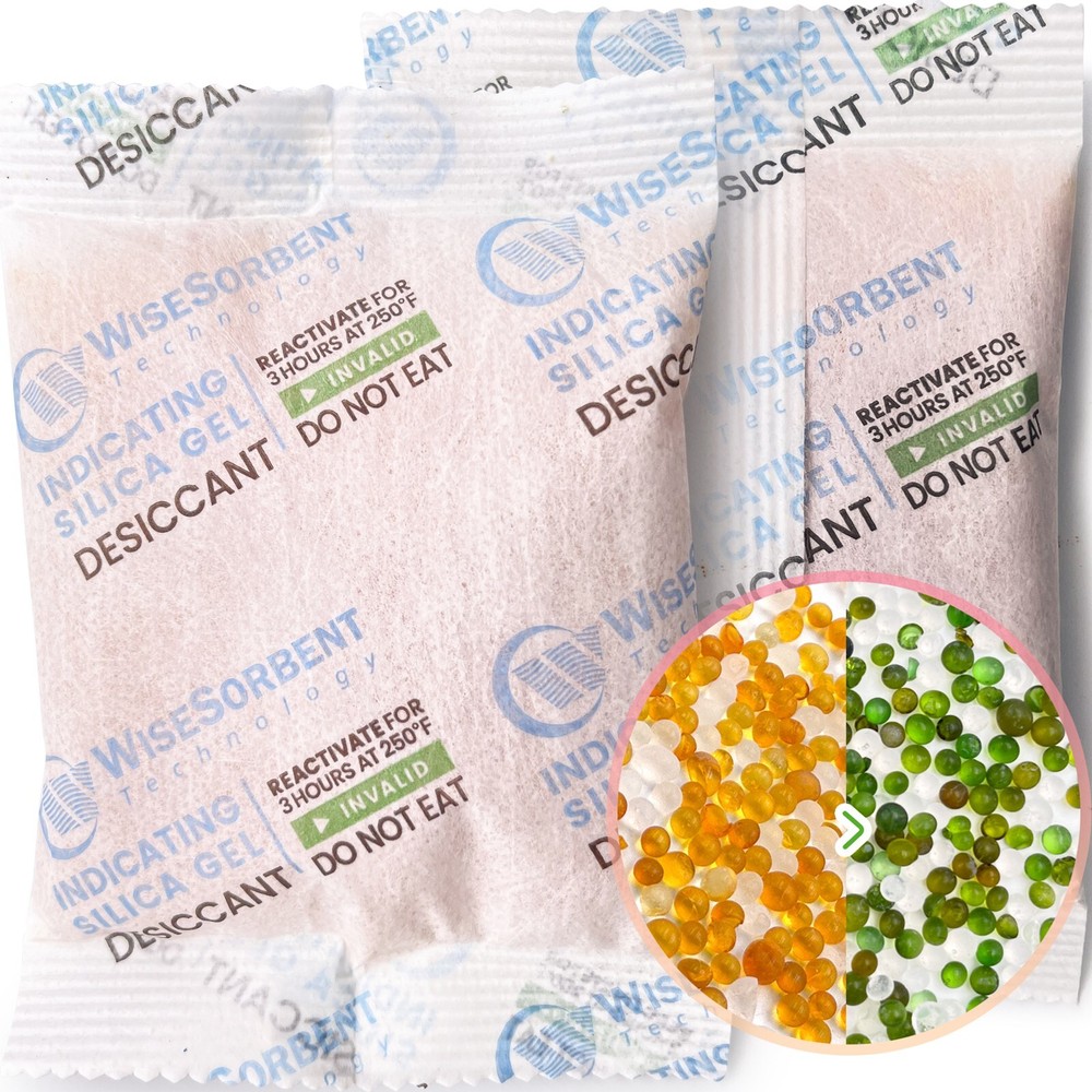 30P 50g Silica Gel Desiccant Packs, Moisture Absorbers Dehumidifier for Storage