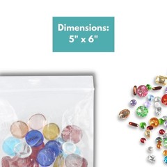 Clear Reclosable Bags 5″x6″ 2 Mil Top Seal Jewelry Plastic Polybags 4000 Pieces