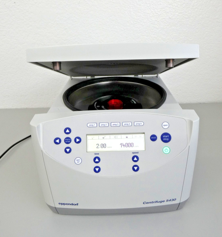 Eppendorf 5430 Centrifuge w/ FA-45-30-11 Rotor, 120V, 14,000 RPM/20,000RCF