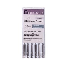 Dental Endo Pesso Reamers Gates Glidden Drills Spiral Burs Root Canal Drill #1-6