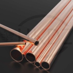 Copper Round Tube O.D Ø1mm 1.5mm 2mm 3mm 4mm 5mm 6mm 7mm 8mm -60mm Lengths 500mm