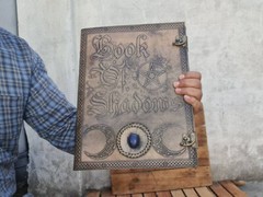 Book Of Shadows, Leather Grimoire, Leather Journal, Magic Book, Celtic journal