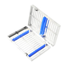 5 DENTAL SURGICAL AUTOCLAVE STERILIZATION CASSETTES RACKS BOX FOR 10 INSTRUMENTS