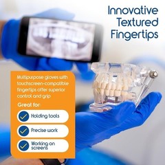 Nitrile Disposable Gloves Puncture Resistant Food Safe Exam Grade 100 Count New