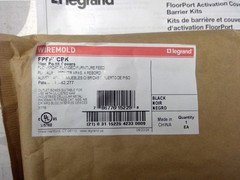 Wiremold FPFFTCBK Floorport Covers Flared Furniture Feed *FREE SHIPPING*