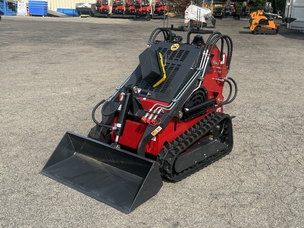 NEWEST 2026 RED ATS-T460 23hp 3 Pump Mini Skid Steer – Free Shipping – IN STOCK