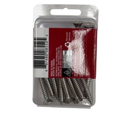 Sheet Metal Screws 1/4 in x 1-1/2 in Stainless Oval Head Phillips Drive 15 Pack