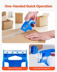 Clear Packing Tape 6 Rolls 25 Yards Clear Shipping Tape with Dispenser 2.7 Mil