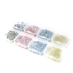 100Pcs Dental Endo Quartz Fiber Post Restorative Posts Straight/Screw 1.0-1.8mm